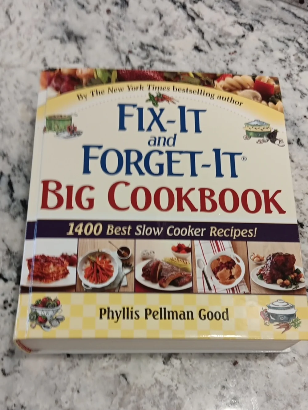 Fix-It and Forget-It Big Cookbook by Phyllis Pellman Good - Cream/Red Cover